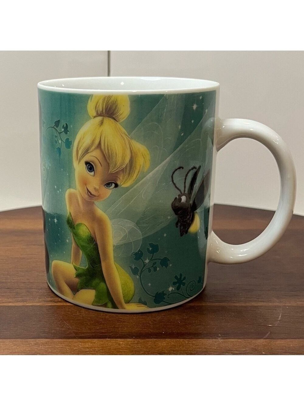 Disney Princess Tinker Bell Mug by Enesco Canada 12 oz Green and white